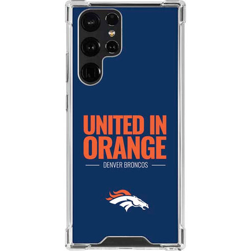 NFL Denver Broncos Team Motto Galaxy S23 Ultra Clear Case