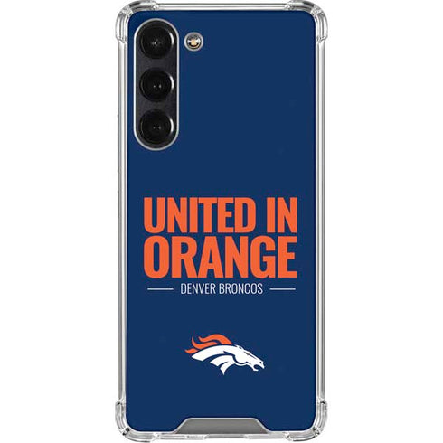 NFL Denver Broncos Team Motto Galaxy S24 FE Clear Case