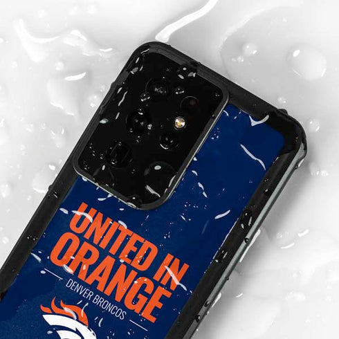 NFL Denver Broncos Team Motto Galaxy S24 Ultra Waterproof Case