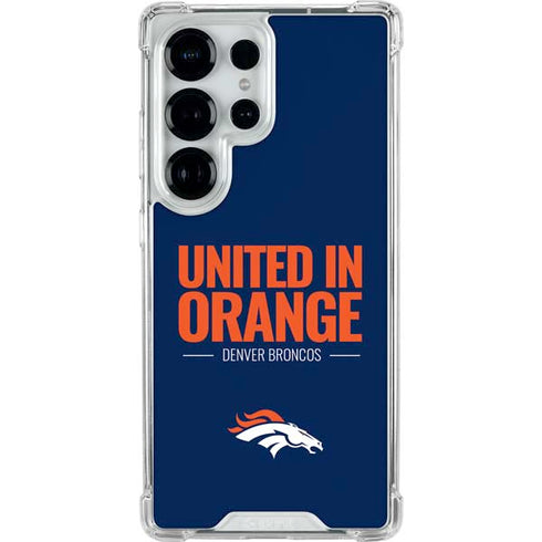 NFL Denver Broncos Team Motto Galaxy S25 Ultra Clear Case