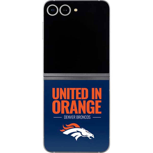 NFL Denver Broncos Team Motto Galaxy Z Flip6 Skin