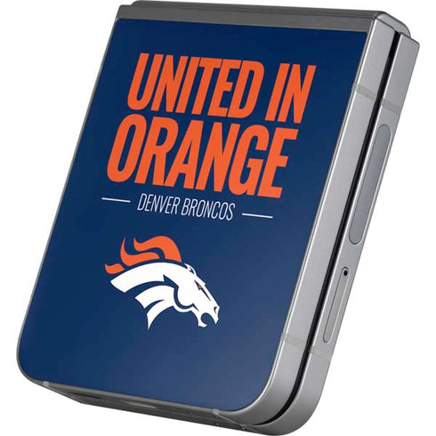 NFL Denver Broncos Team Motto Galaxy Z Flip6 Skin