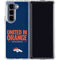 NFL Denver Broncos Team Motto Galaxy Z Fold5 5G Clear Case