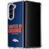 NFL Denver Broncos Team Motto Galaxy Z Fold5 5G Clear Case