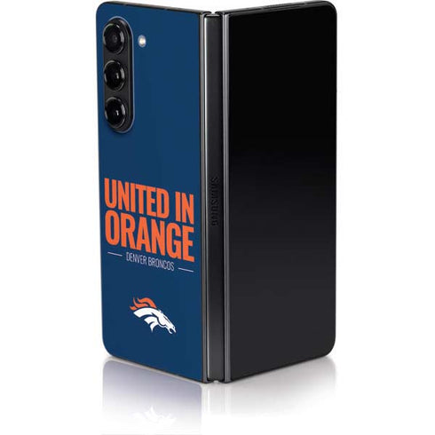 NFL Denver Broncos Team Motto Galaxy Z Fold5 5G Skin