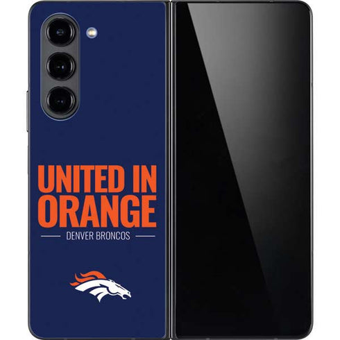 NFL Denver Broncos Team Motto Galaxy Z Fold5 5G Skin