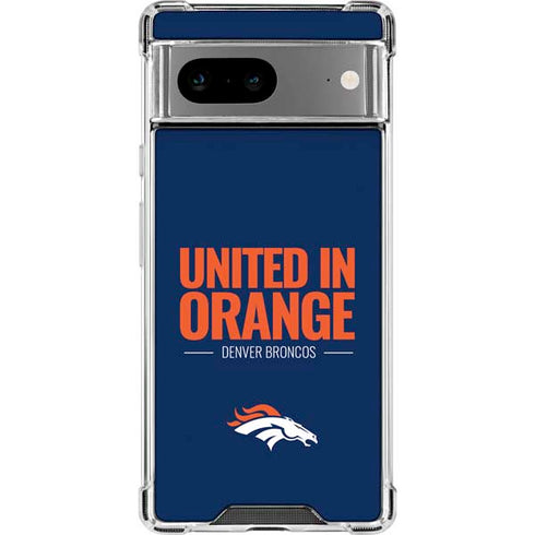 NFL Denver Broncos Team Motto Google Pixel 8a Clear Case
