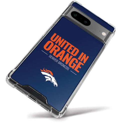 NFL Denver Broncos Team Motto Google Pixel 8a Clear Case