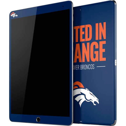 NFL Denver Broncos Team Motto iPad Skins