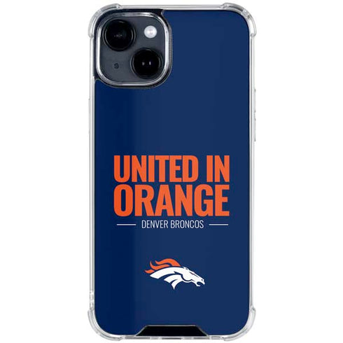 NFL Denver Broncos Team Motto iPhone 15 Clear Case
