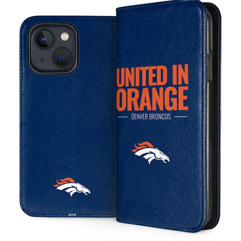 NFL Denver Broncos Team Motto iPhone 15 Folio Case