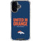 NFL Denver Broncos Team Motto iPhone 16 Plus Clear Case