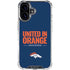 NFL Denver Broncos Team Motto iPhone 16 Plus Clear Case