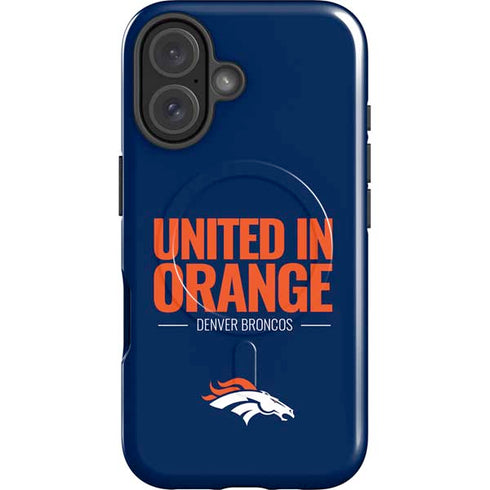 NFL Denver Broncos Team Motto iPhone 16 Plus Magsafe Impact Case