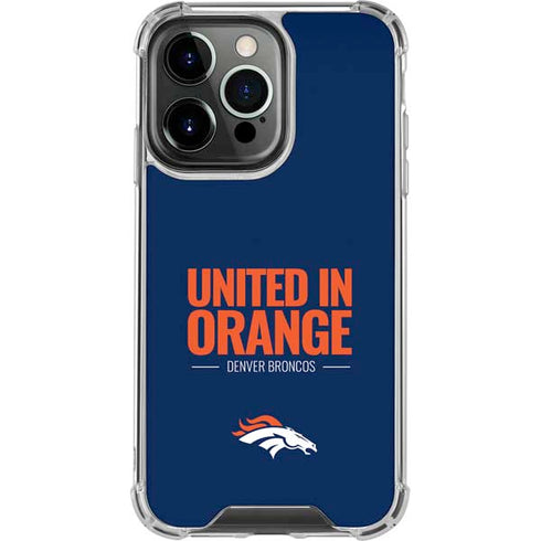 NFL Denver Broncos Team Motto iPhone 16 Pro Clear Case