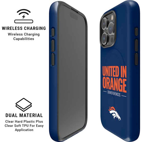 NFL Denver Broncos Team Motto iPhone 16 Pro Magsafe Impact Case
