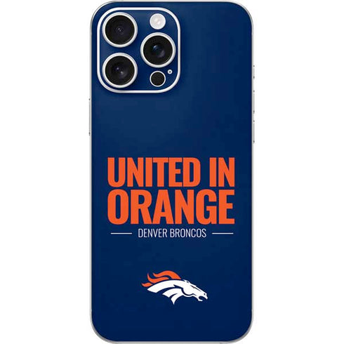 NFL Denver Broncos Team Motto iPhone 16 Pro Max Skin