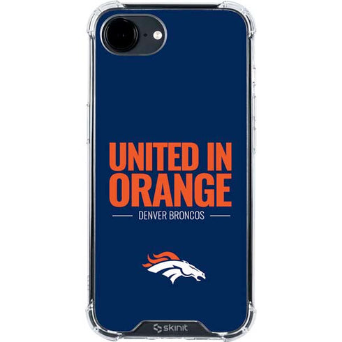 NFL Denver Broncos Team Motto iPhone 16e Clear Case
