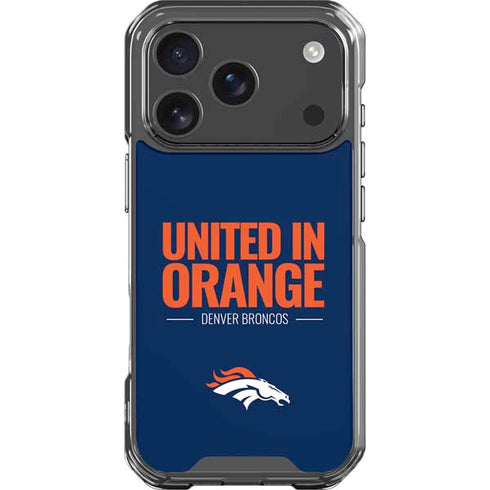 NFL Denver Broncos Team Motto iPhone 18 Pro Clear Case