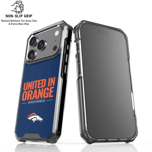 NFL Denver Broncos Team Motto iPhone 18 Pro Clear Case