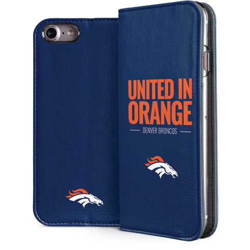 NFL Denver Broncos Team Motto iPhone 7 Folio Case