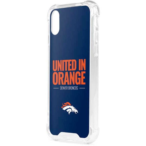 NFL Denver Broncos Team Motto iPhone XS Clear Case