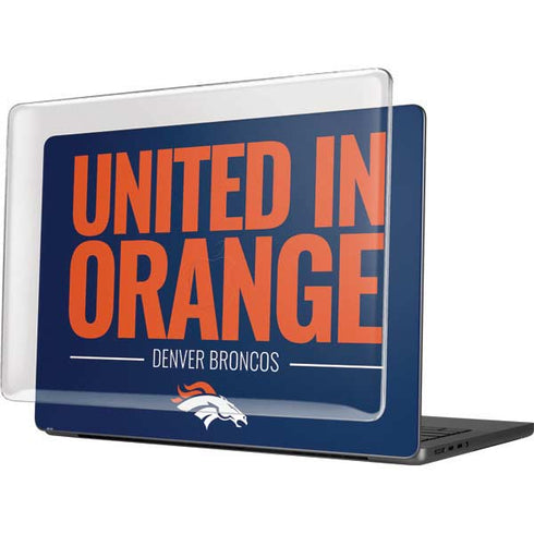 NFL Denver Broncos Team Motto MacBook Pro 14in (2021-24) Case plus Skin