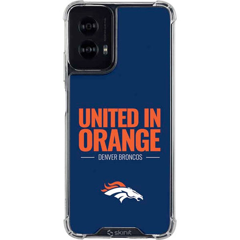 NFL Denver Broncos Team Motto Moto G Power 5G (2024) Clear Case