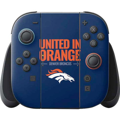 NFL Denver Broncos Team Motto Nintendo Switch 2 (2025) Joy-Con Controller Skin