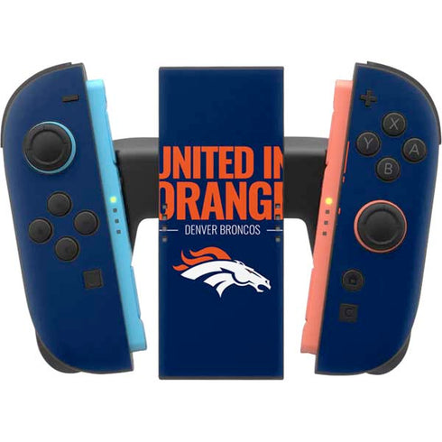 NFL Denver Broncos Team Motto Nintendo Switch 2 (2025) Joy-Con Controller Skin