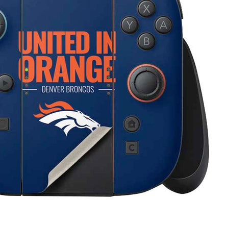 NFL Denver Broncos Team Motto Nintendo Switch 2 (2025) Joy-Con Controller Skin