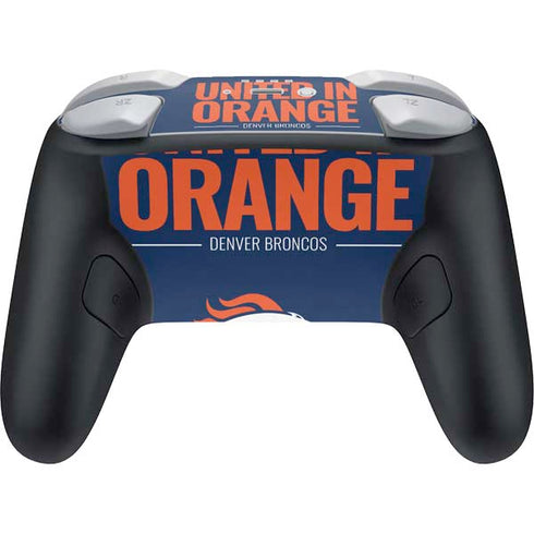 NFL Denver Broncos Team Motto Nintendo Switch 2 (2025) Pro Controller Skin