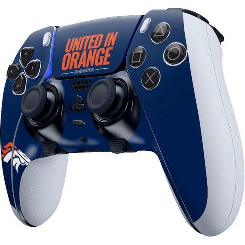 NFL Denver Broncos Team Motto PS5 DualSense Edge Pro Controller Skin