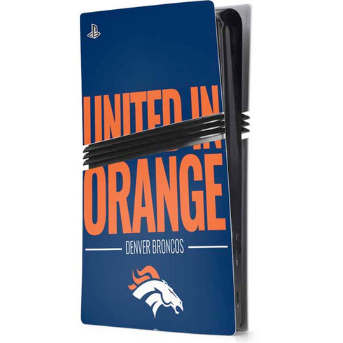 NFL Denver Broncos Team Motto PS5 Pro Console Skin