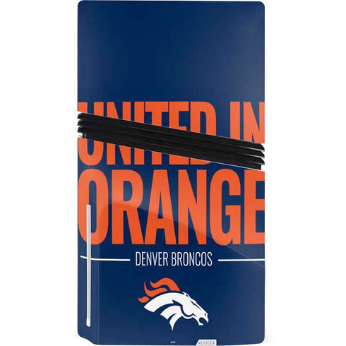 NFL Denver Broncos Team Motto PS5 Pro Disk Console Skin