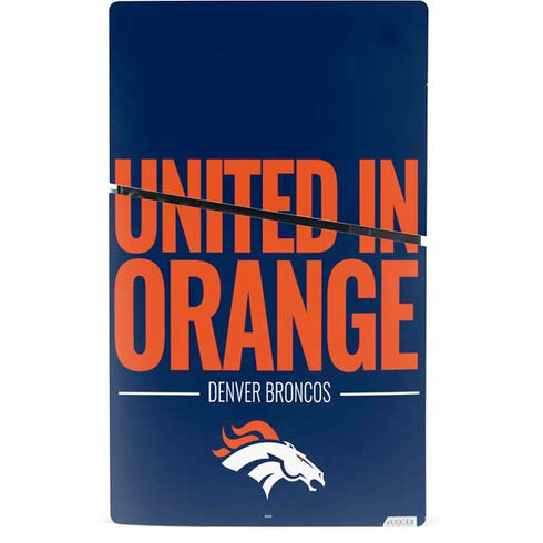 NFL Denver Broncos Team Motto PS5 Slim Digital Edition Console Skin