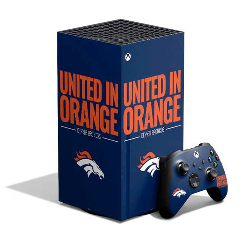 NFL Denver Broncos Team Motto XBox Series X Digital Edition Bundle Skin