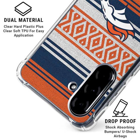 NFL Denver Broncos Trailblazer Galaxy A36 5G Clear Case