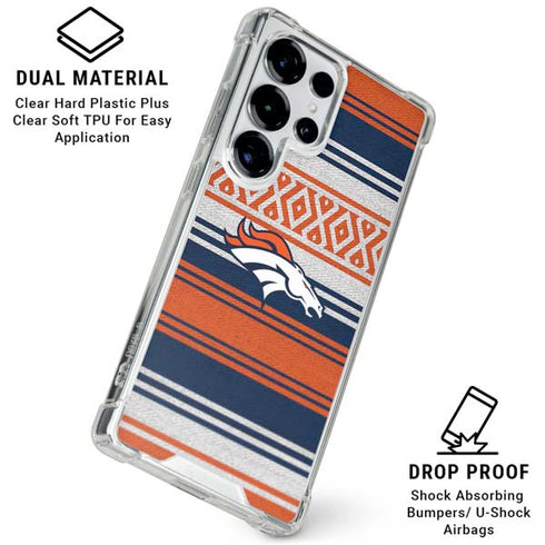 NFL Denver Broncos Trailblazer Galaxy S25 Ultra Clear Case
