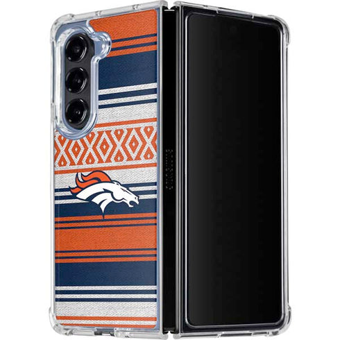 NFL Denver Broncos Trailblazer Galaxy Z Fold5 5G Clear Case