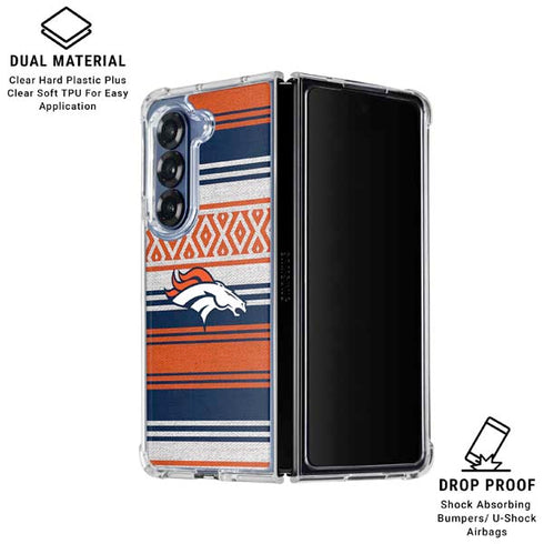 NFL Denver Broncos Trailblazer Galaxy Z Fold6 Clear Case