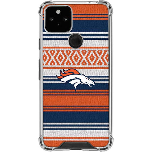 NFL Denver Broncos Trailblazer Google Pixel 5 Clear Case