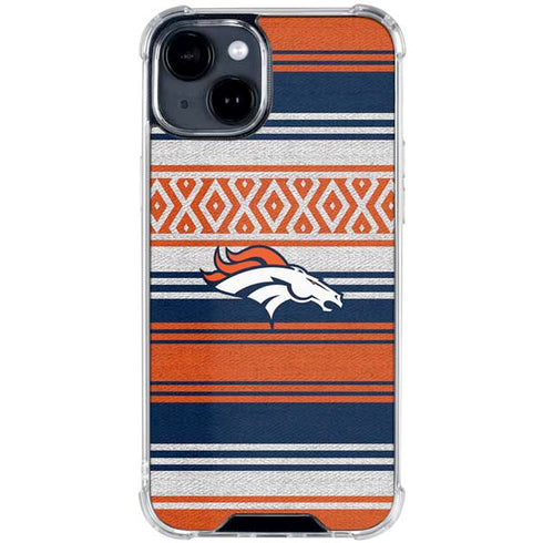 NFL Denver Broncos Trailblazer iPhone 15 Clear Case