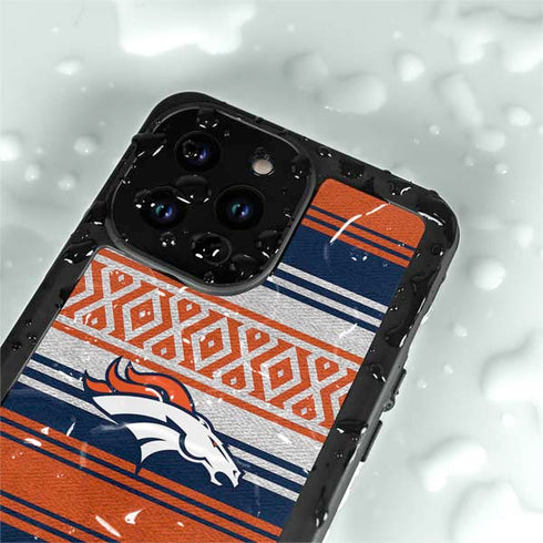 NFL Denver Broncos Trailblazer iPhone 15 Pro Waterproof Case