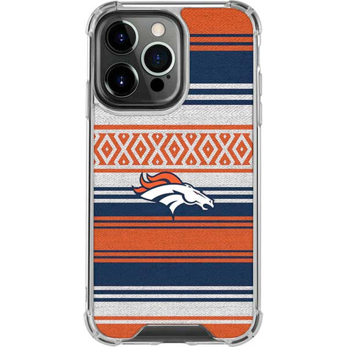NFL Denver Broncos Trailblazer iPhone 16 Pro Clear Case