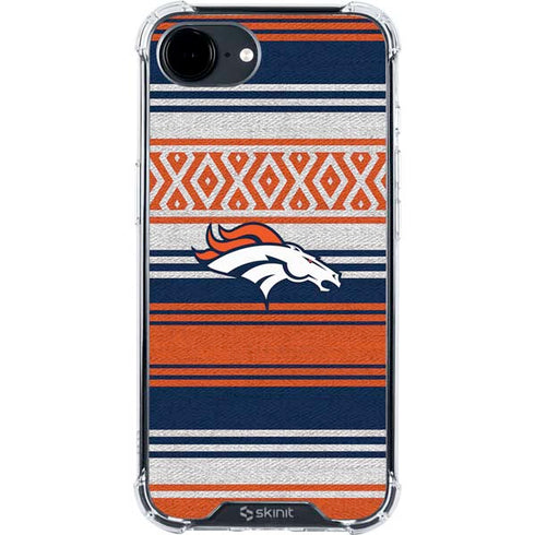 NFL Denver Broncos Trailblazer iPhone 16e Clear Case