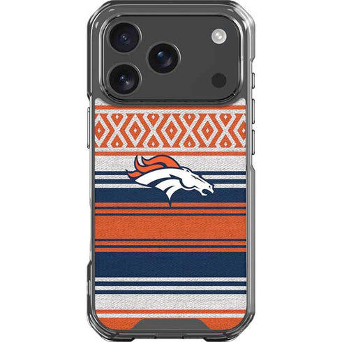 NFL Denver Broncos Trailblazer iPhone 18 Pro Clear Case