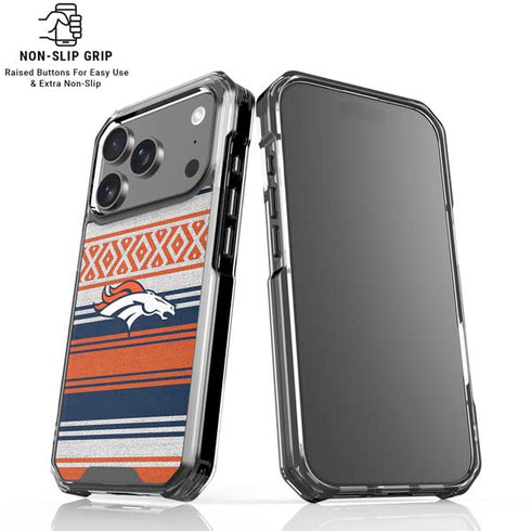 NFL Denver Broncos Trailblazer iPhone 18 Pro Clear Case