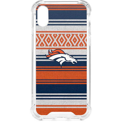 NFL Denver Broncos Trailblazer iPhone XS Clear Case
