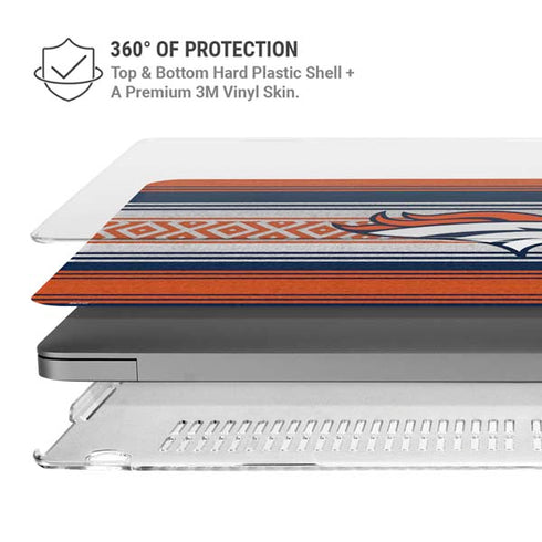 NFL Denver Broncos Trailblazer MacBook Pro 14in (2021-24) Case plus Skin